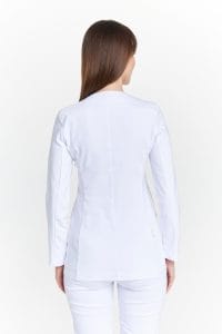 Fartuch medyczny damski z dekoltem Premium BIAŁY
