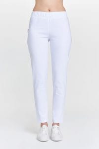 Dámské lékařské kalhoty Premium fit BÍLÉ