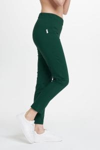 Spodnie medyczne damskie przylegające Premium BUTELKOWA ZIELEŃ