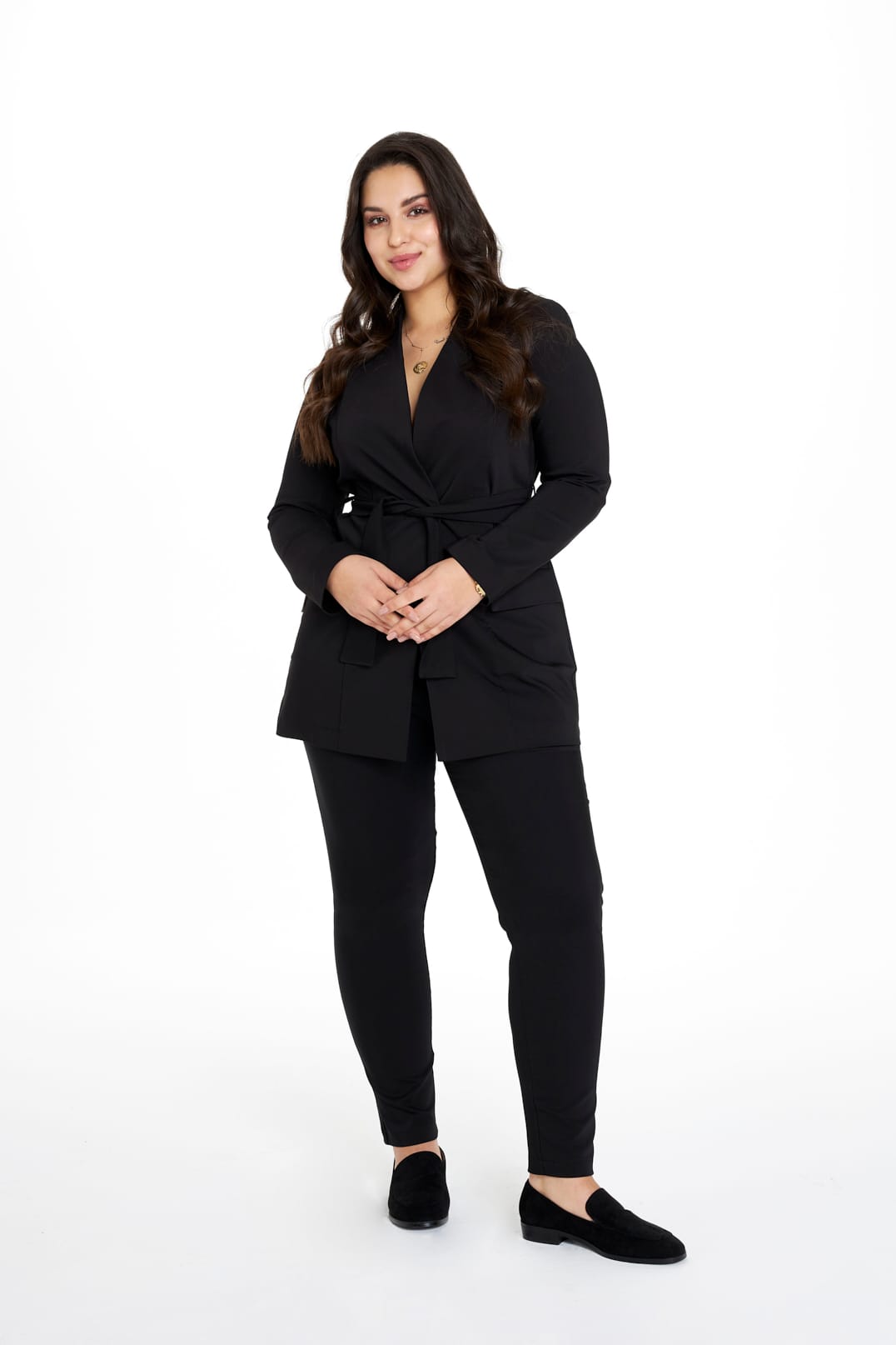 Pantaloni medici da donna, aderenti Premium NERO