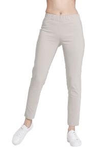 Spodnie medyczne damskie przylegające Premium JASNY BEŻ