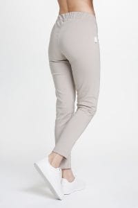 Spodnie medyczne damskie przylegające Premium JASNY BEŻ