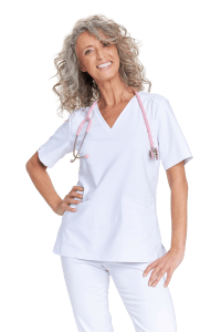 Bluzka medyczna damska scrubs Premium BIAŁA