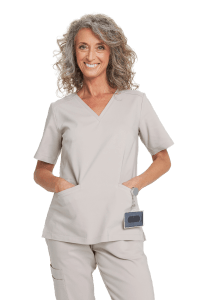 Dámska lekárska blúzka scrubs premium light beige