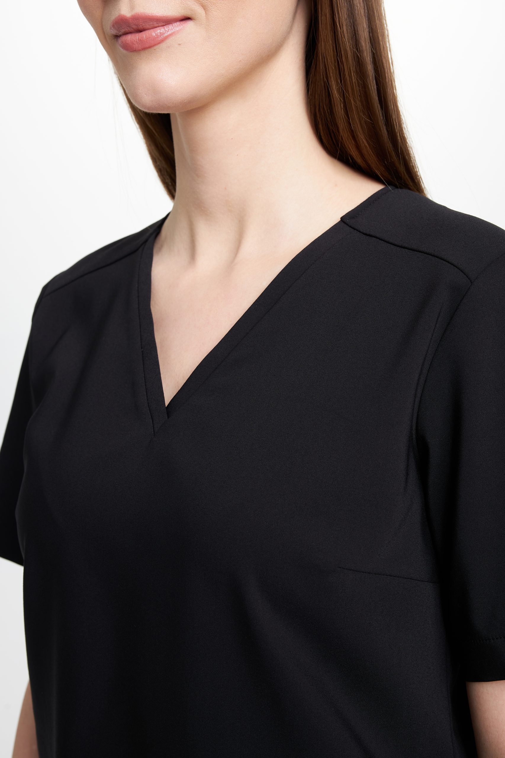 Dámská lékařská blůza Scrubs basic BLACK