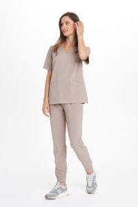 Bluzka medyczna damska scrubs Basic LATTE