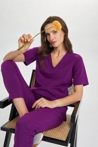 Női orvosi blúz műtősruha Basic MAGIC VIOLET
