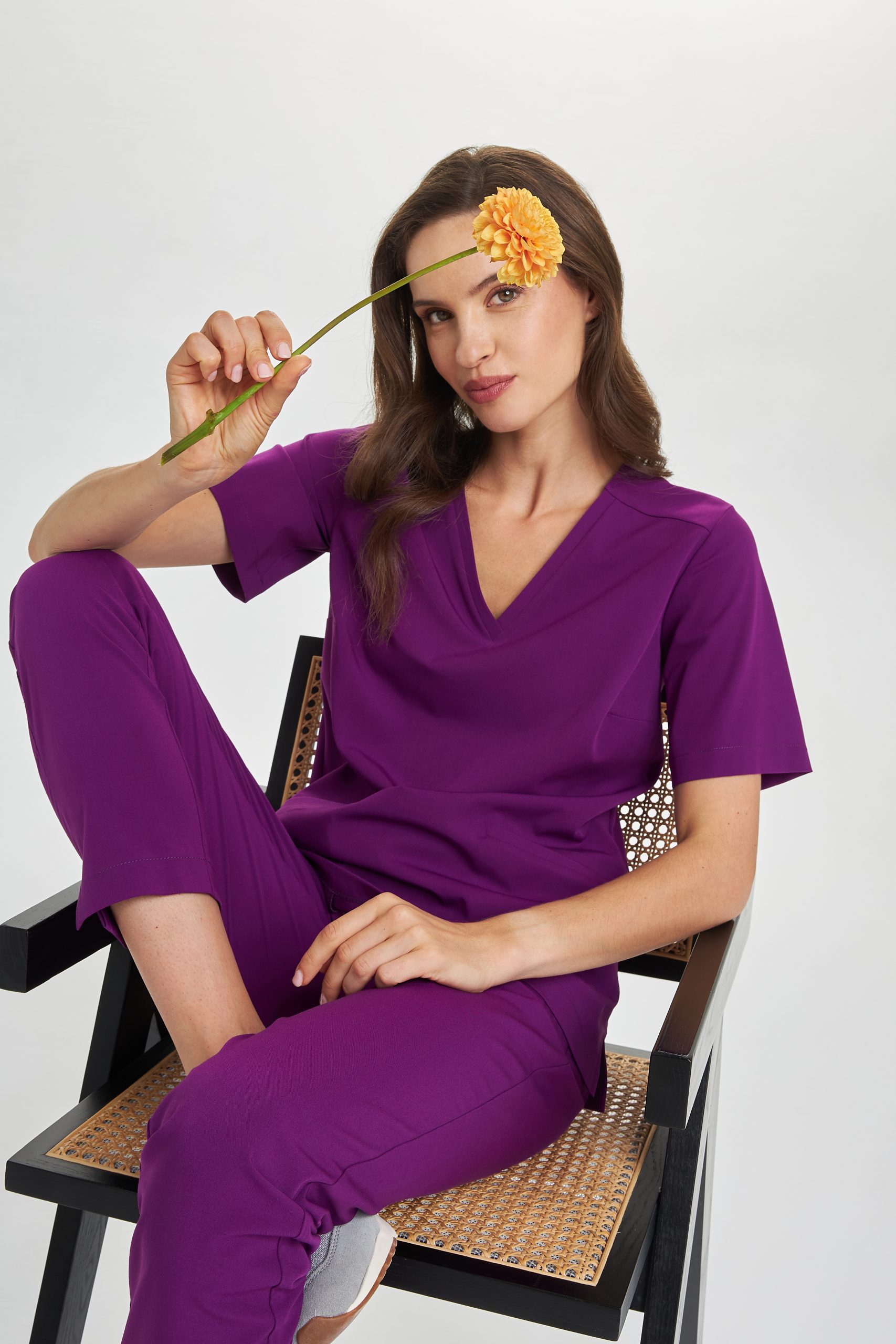 Dámske lekárske blúzky Basic MAGIC VIOLET OUTLET