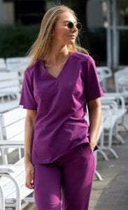 Női orvosi blúz műtősruha Basic MAGIC VIOLET