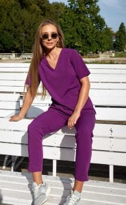 Női orvosi blúz műtősruha Basic MAGIC VIOLET