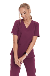 Dámska lekárska blúzka SCRUBS Basic RUBIN