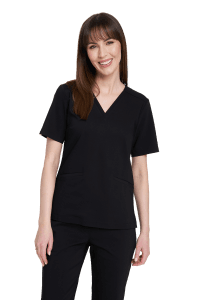 Bluzka medyczna damska scrubs Premium CZARNA