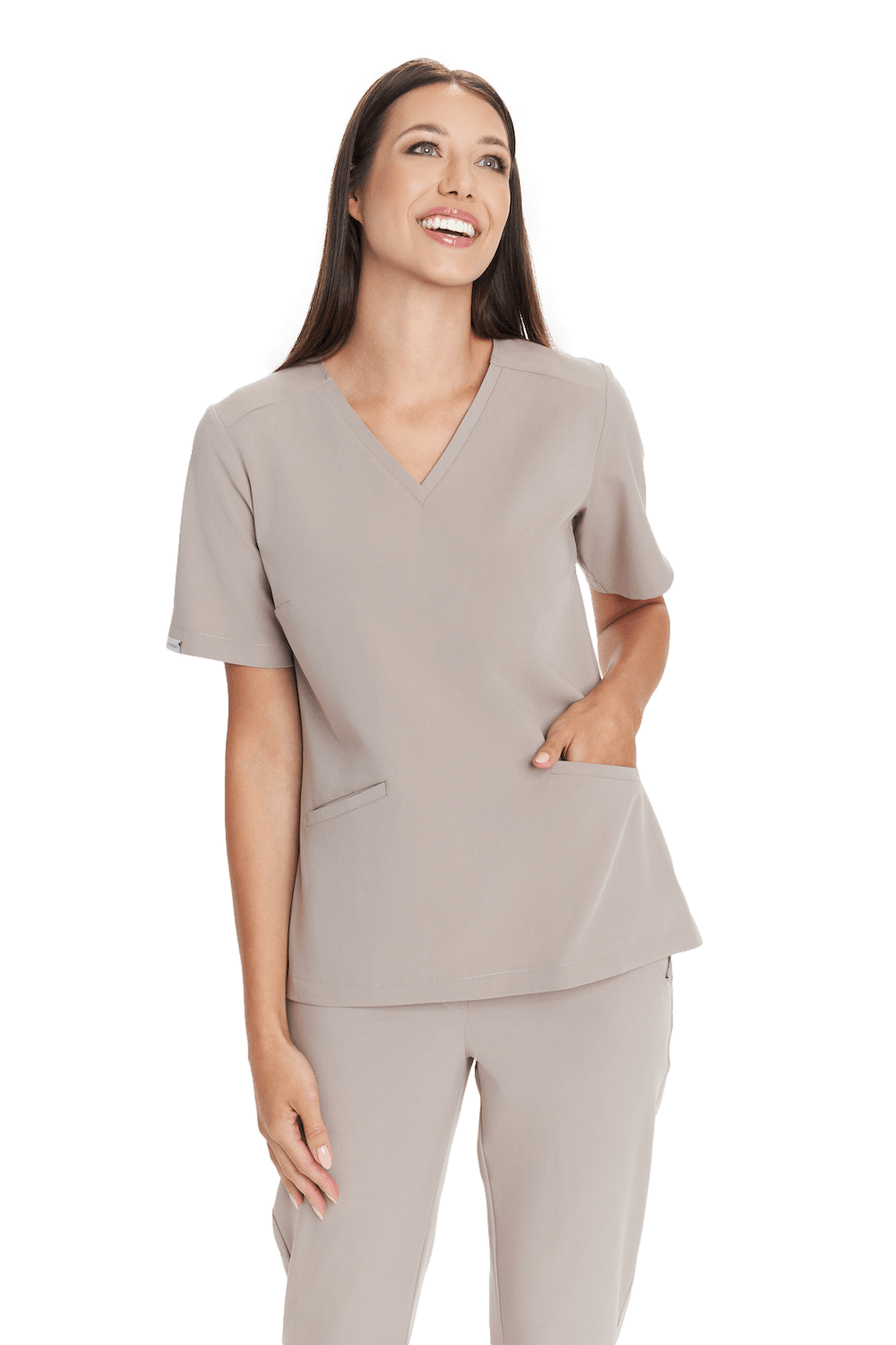 Bluzka medyczna damska scrubs Basic LATTE