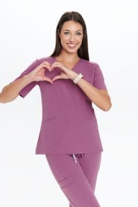 Dámska lekárska blúzka SCRUBS Basic PURPLE