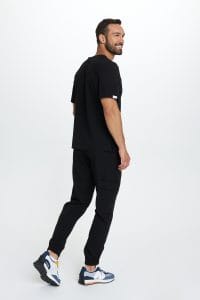Pánska lekárska blúzka scrubs basic BLACK