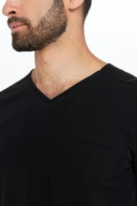 Pánska lekárska blúzka scrubs basic BLACK