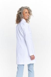 Camice medico classico da donna, colore bianco premium