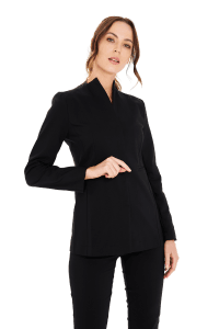 Fartuch medyczny damski mini Premium CZARNY