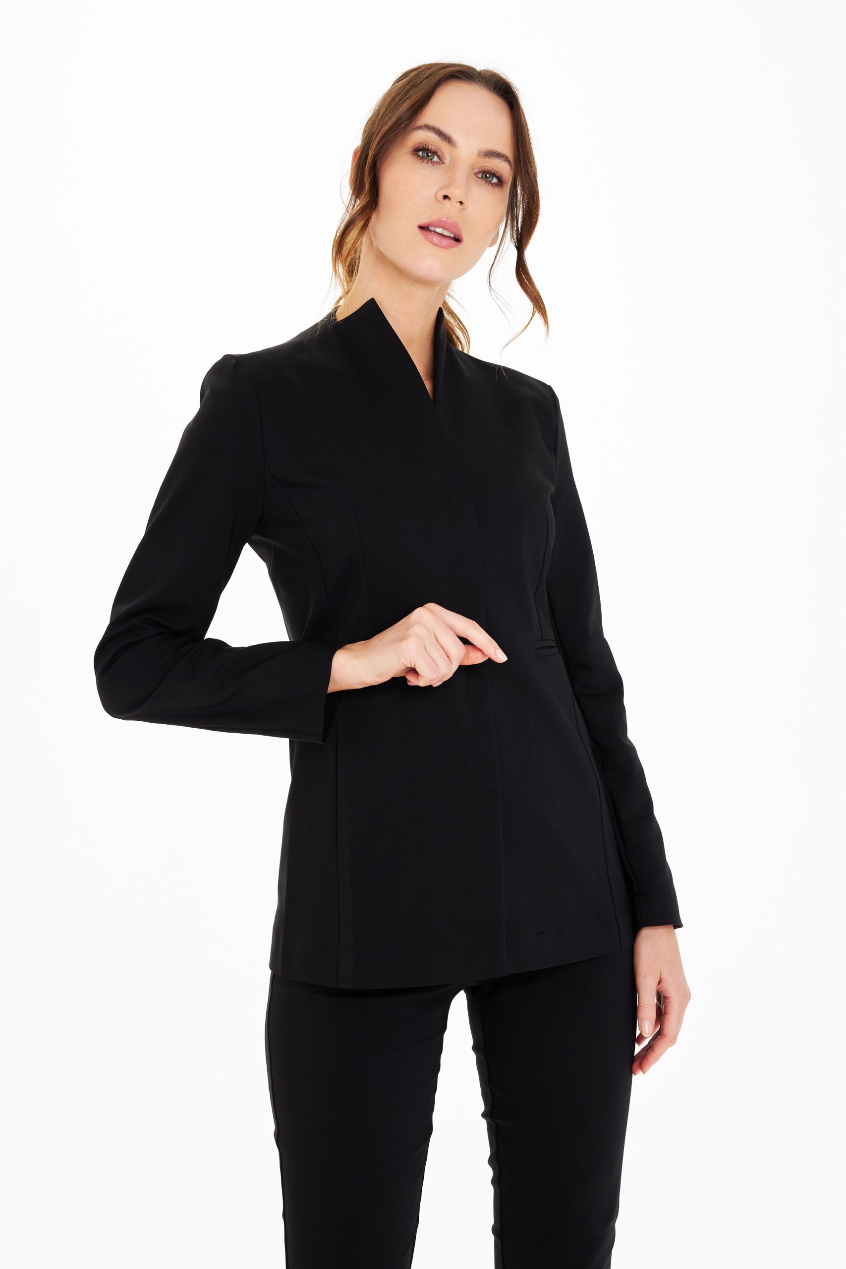 Camice medico da donna mini premium NERO