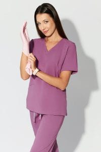 Dámska lekárska blúzka SCRUBS Basic PURPLE