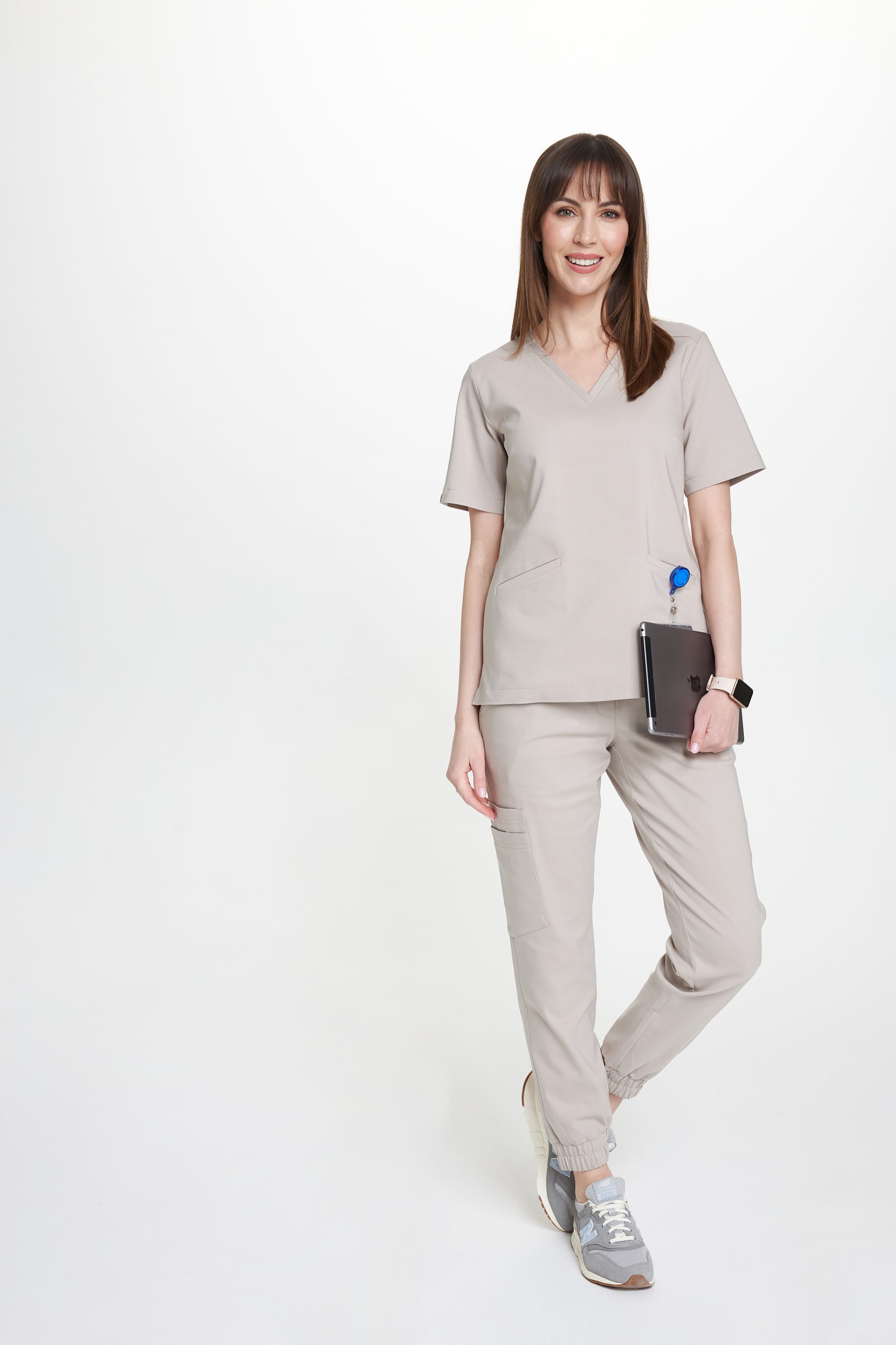 Dámske lekárske nohavice jogger premium PALE BEige