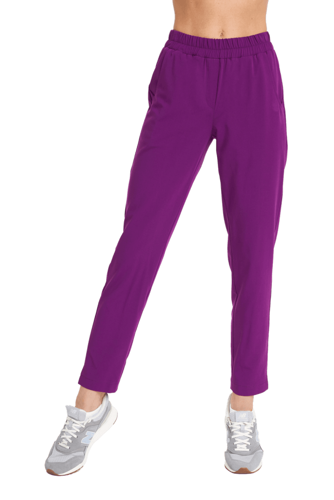Spodnie medyczne damskie PROSTE scrubs Basic MAGIC VIOLET OUTLET