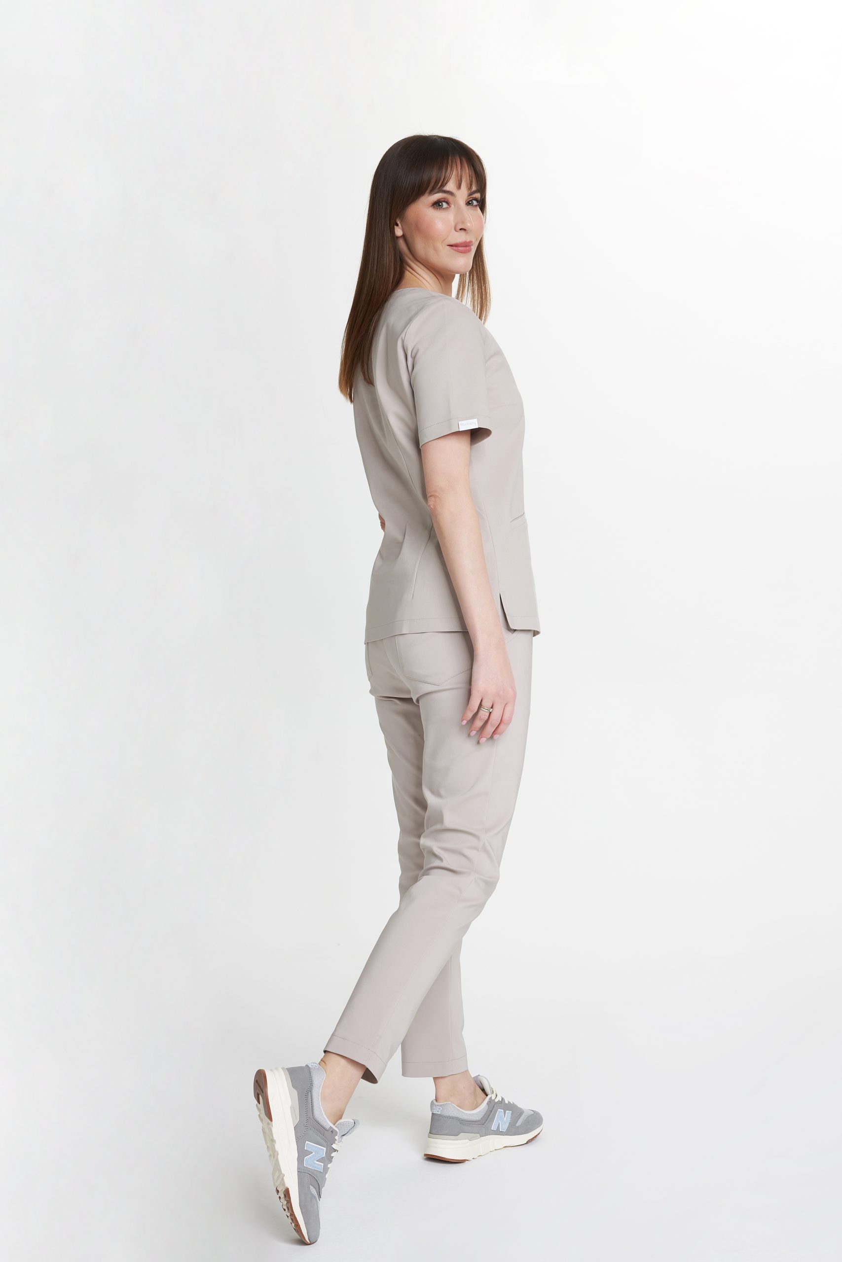 Dámské zdravotnické kalhoty PROSTE scrubs premium PALE BEige