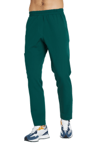 Spodnie medyczne męskie PROSTE scrubs Basic BUTELKOWA ZIELEŃ