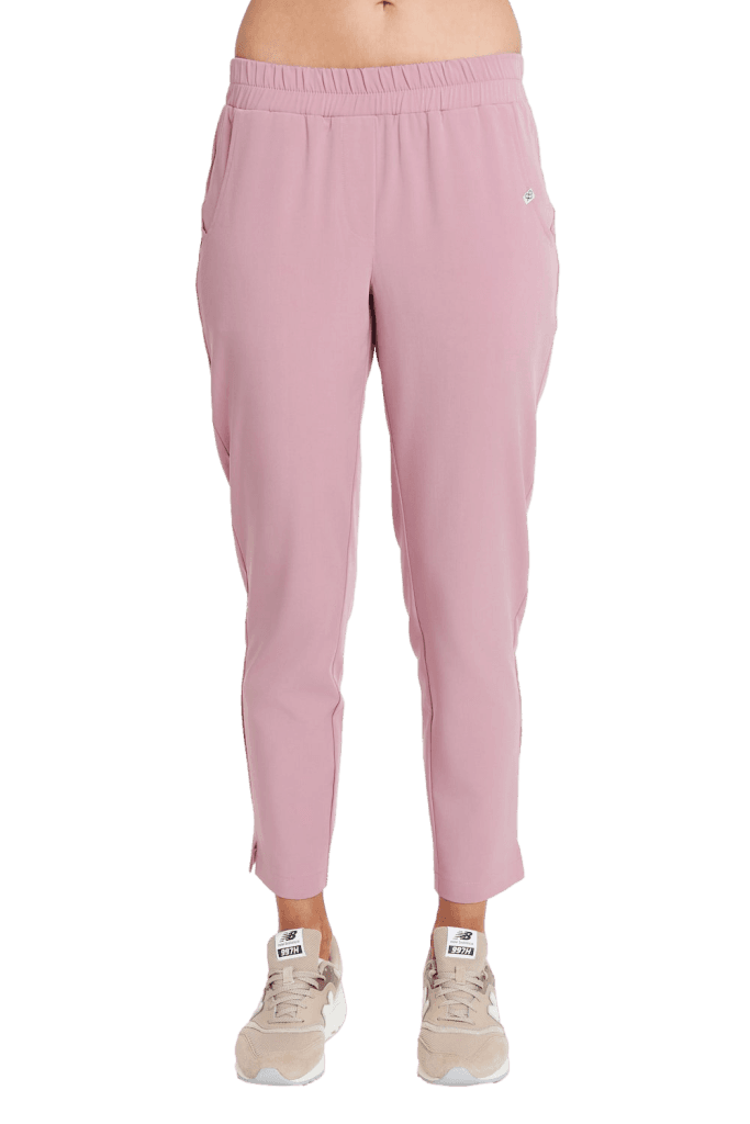 Spodnie medyczne damskie PROSTE scrubs Basic RÓŻ ANGIELSKI