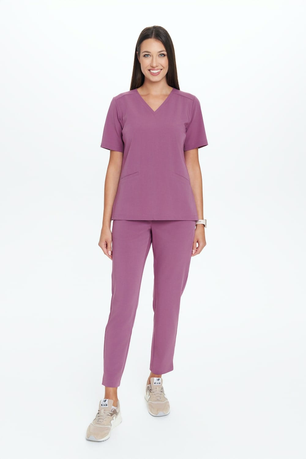 Spodnie medyczne damskie PROSTE SCRUBS Basic PURPLE