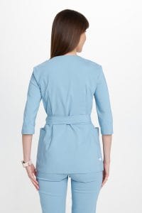 Dámská lékařská obálková tunika Premium BLUE