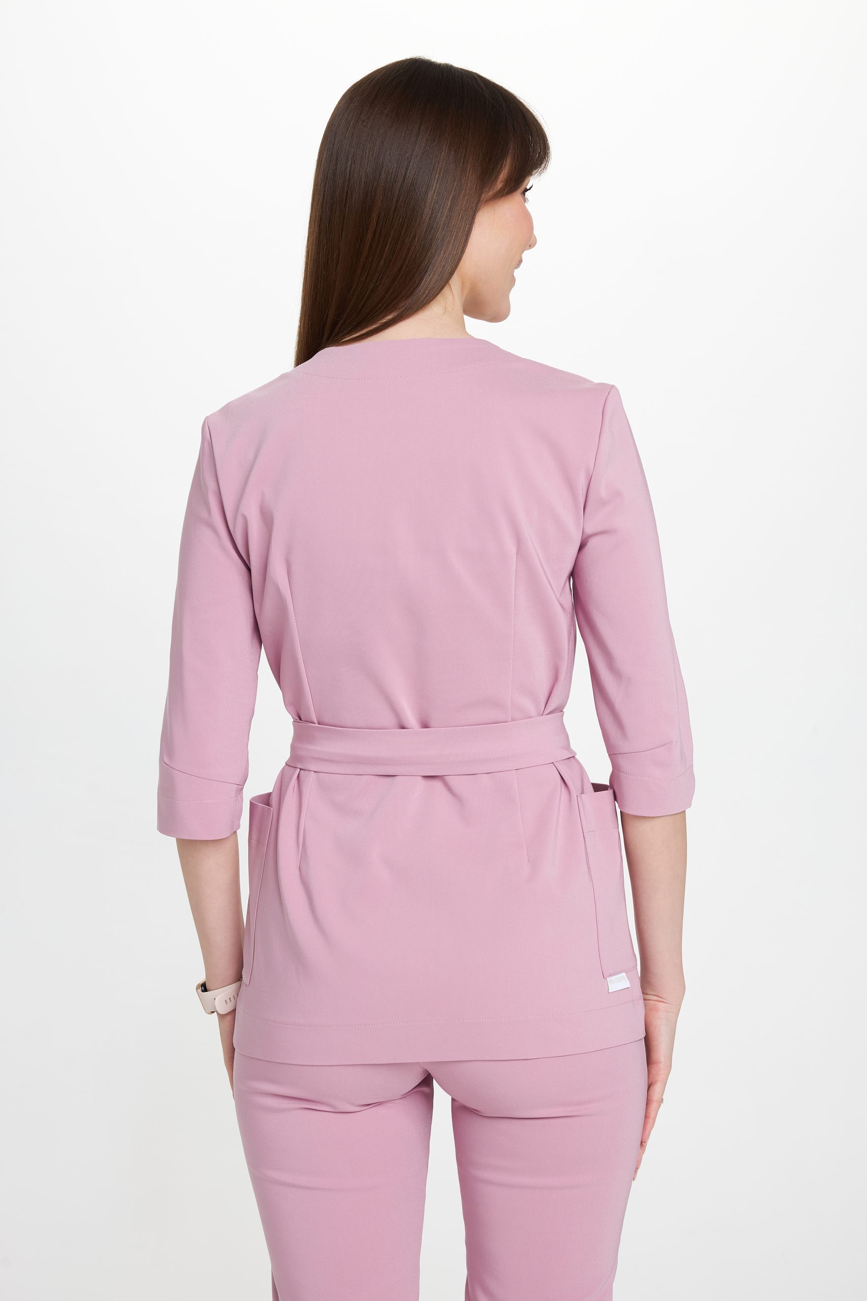 Tunika medyczna kopertowa damska Premium LILARÓŻ