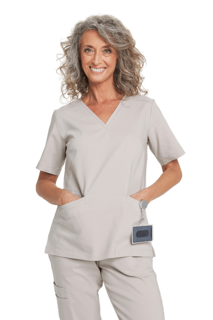 Bluzka medyczna damska scrubs Basic Flex KIWI