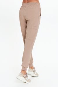 Women’s medical jogger pants scrubs basic CAPPUCCINO