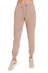 Women’s medical jogger pants scrubs basic CAPPUCCINO
