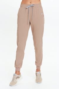 Women’s medical jogger pants scrubs basic CAPPUCCINO