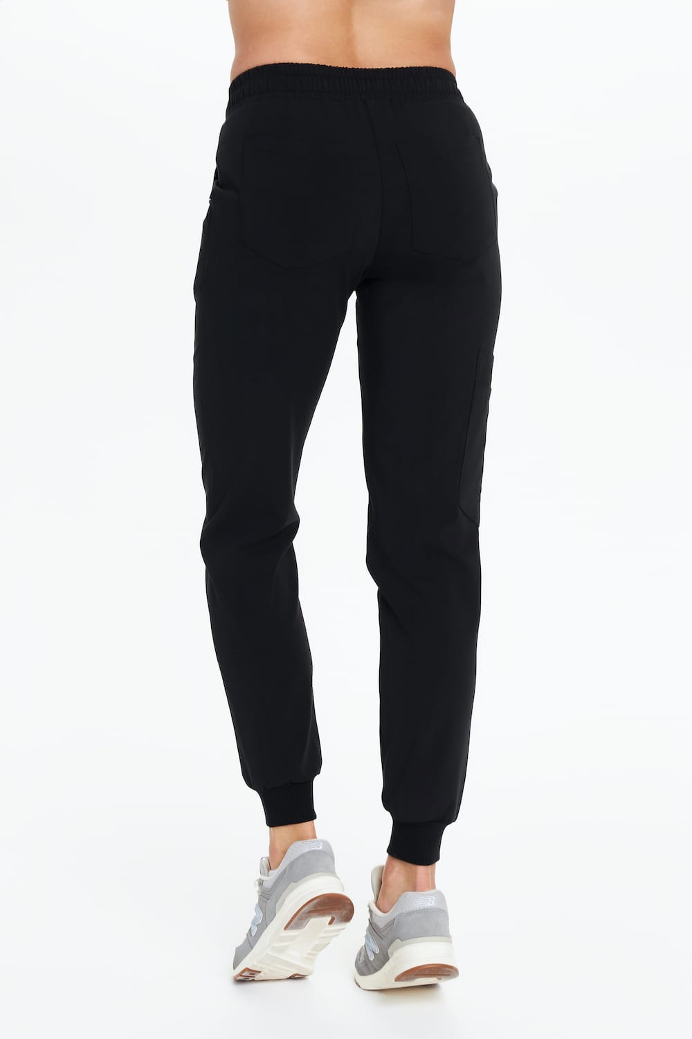 Női orvosi jogger nadrág műtősnadrág alap FEKETE