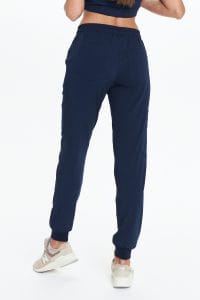 Spodnie medyczne damskie joggery scrubs Basic GRANAT