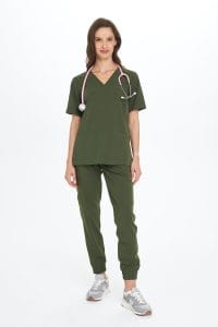 Pantaloni jogger medico donna v1 scrubs Basic KHAKI