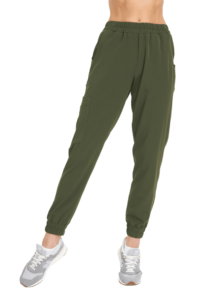 Női orvosi jogger nadrág v1 műtősnadrág Basic KHAKI