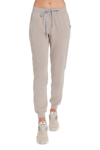 Spodnie medyczne damskie joggery scrubs Basic LATTE