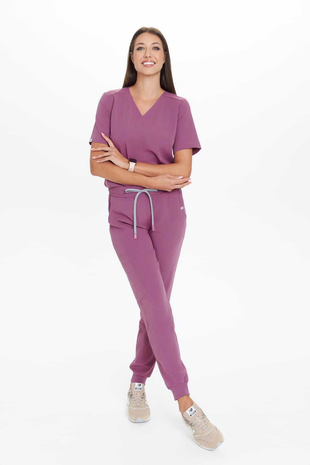Women’s medical jogger pants SCRUBS Basic PURPLE