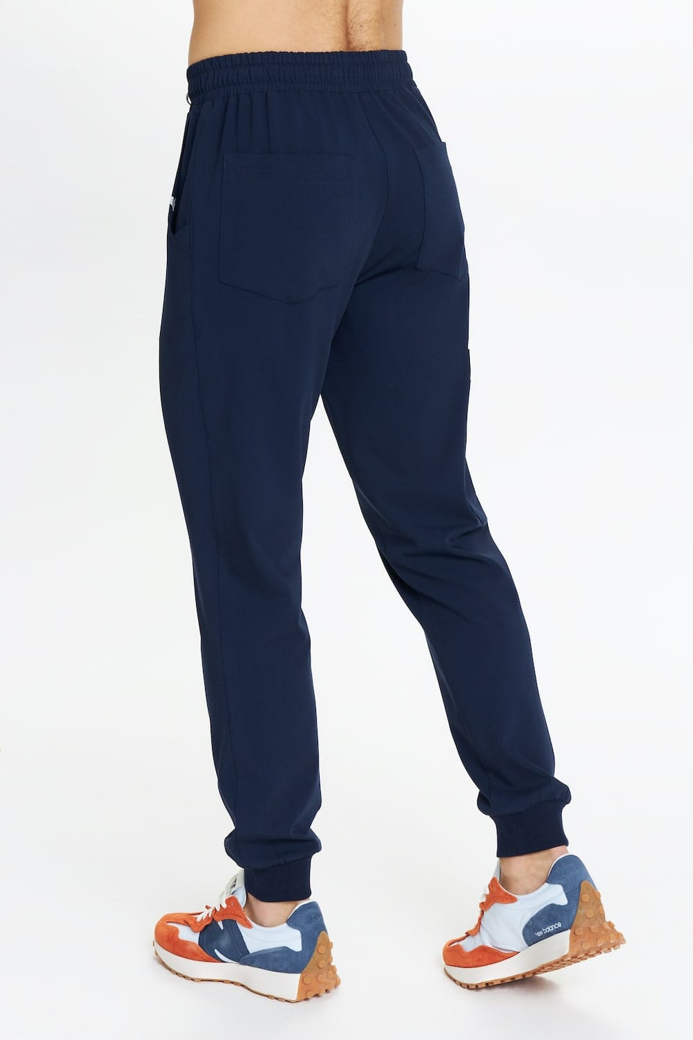 Pánske lekárske nohavice joggers scrubs basic navy blue