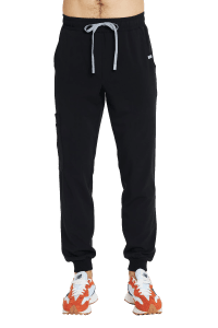 Pantaloni medici da uomo joggers scrubs basic NERO
