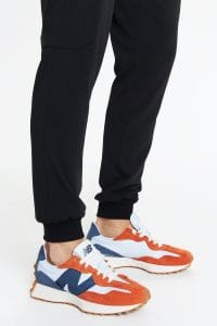 Pantaloni medici da uomo joggers scrubs basic NERO