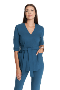 Tunika medyczna kopertowa damska Premium MORSKI
