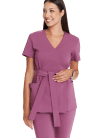 Tunika medyczna kopertowa damska Premium WRZOSOWA