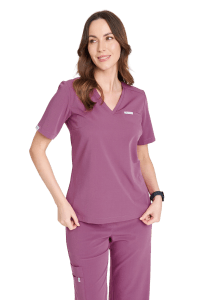 Dámska lekárska blúzka SCRUBS Basic One Pocket PURPLE