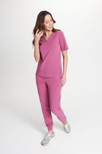 Dámské zdravotní tepláky SCRUBS Basic Raspberry