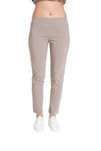 Spodnie medyczne damskie przylegające Premium CIEMNY BEŻ